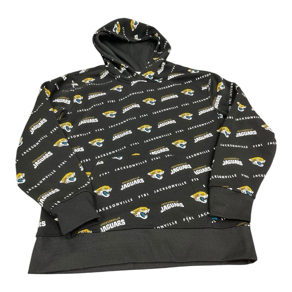 All Over Print Hoodie, Kids, Size 8, NFL Team Apparel , Jacksonville Jaguars